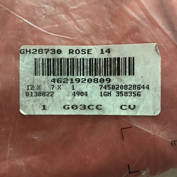 New Garnet Hill Rose Color Full Length Cotton Pants SZ 14 - Picture 8 of 10